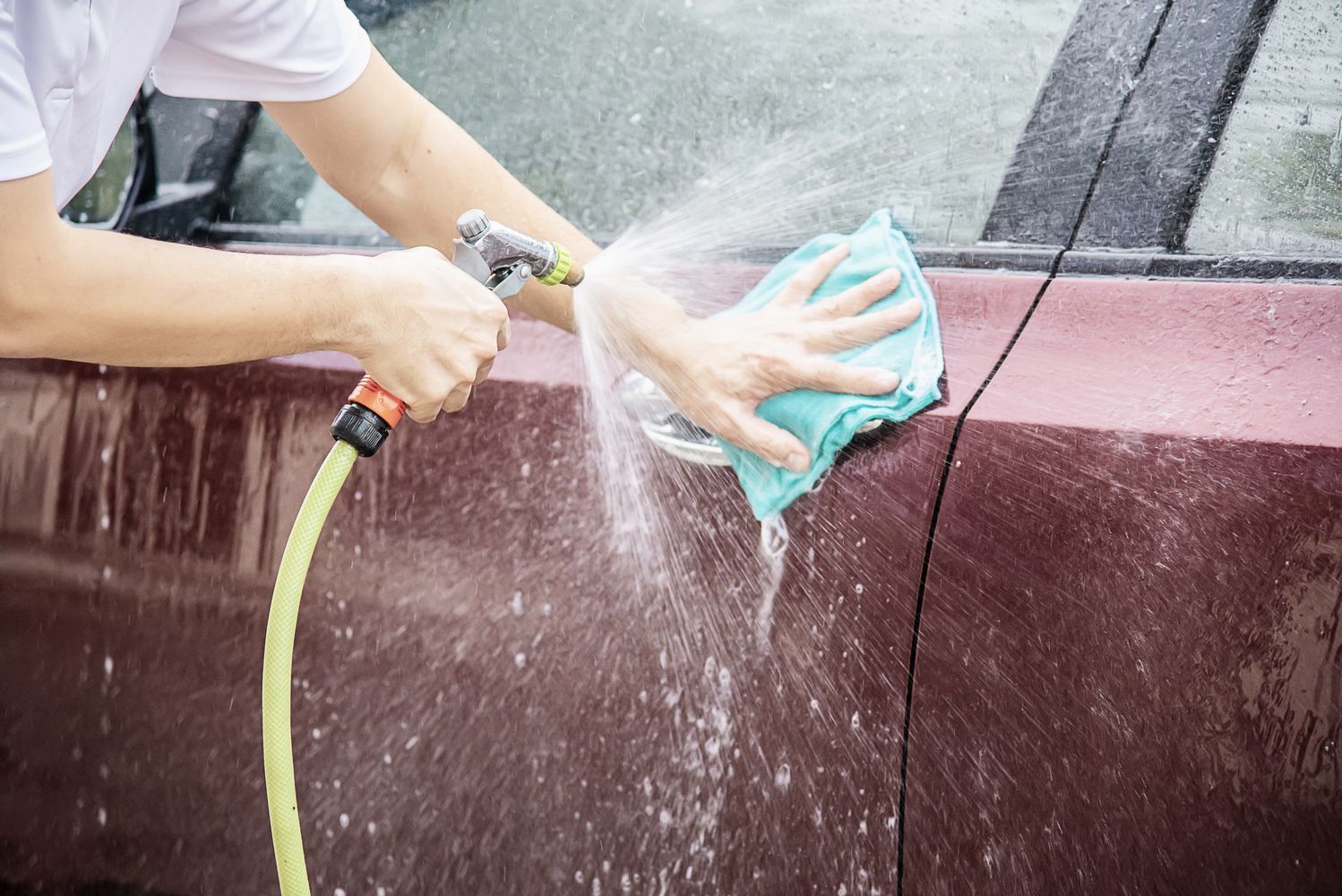 Hand wash service at Ozone Wagonz Car Care